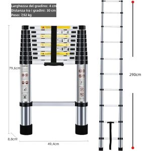 scala telescopica cm 290