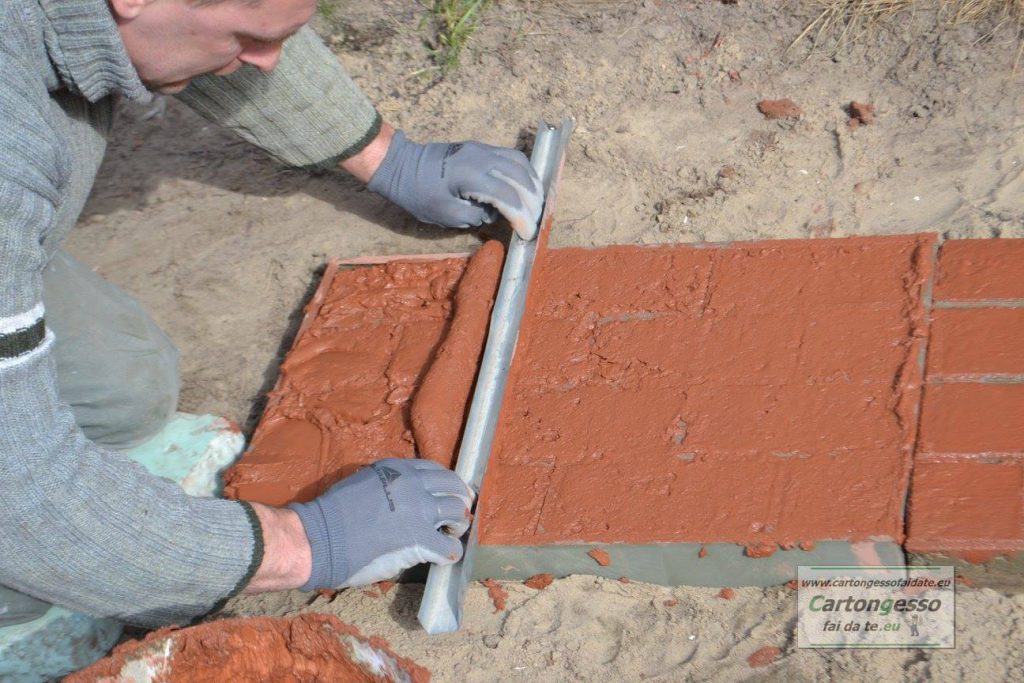 Stampi per la pavimentazione del giardino effetto mattone/cotto -  Cartongesso fai da te