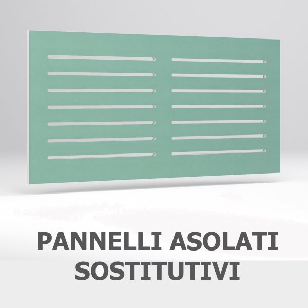 pannelli asolati sostitutivi in cartongesso per aerazione