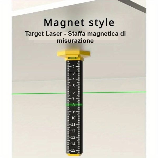 asta magnetica target laser di misurazione