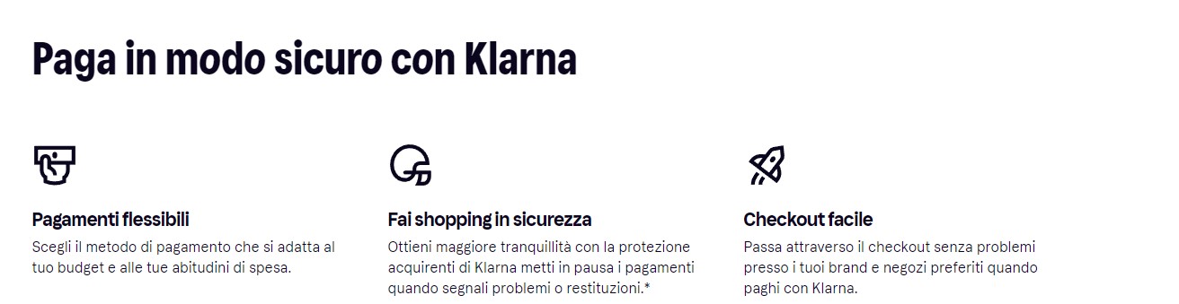 Klarna informazioni generiche