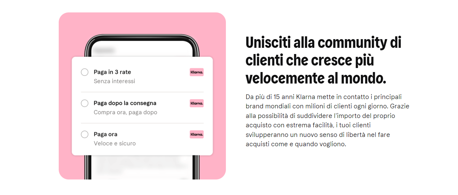 Klarna, unisciti alla community di clienti